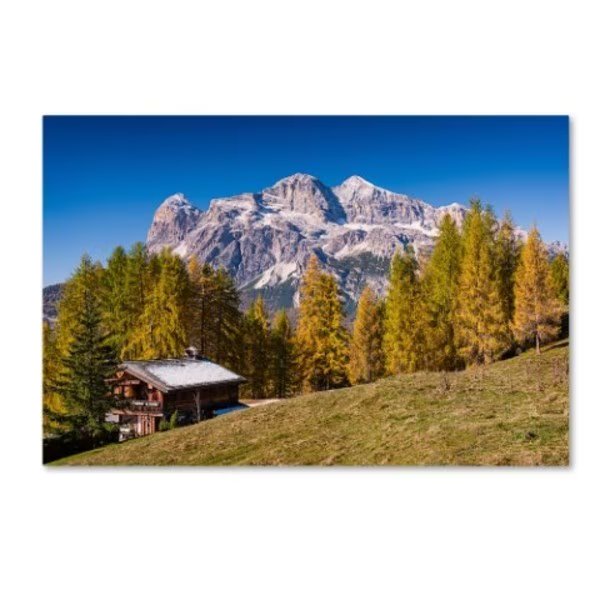 Michael Blanchette Photography 'Alpine Chalet' Canvas Art, 12x19, Trademark Fine Art, Mfr#: ALI3858-C1219GG